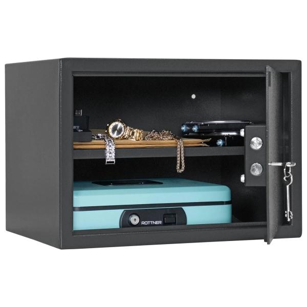 Rottner Möbeltresor Jupiter 4 Doppelbartschloss anthrazit T06453